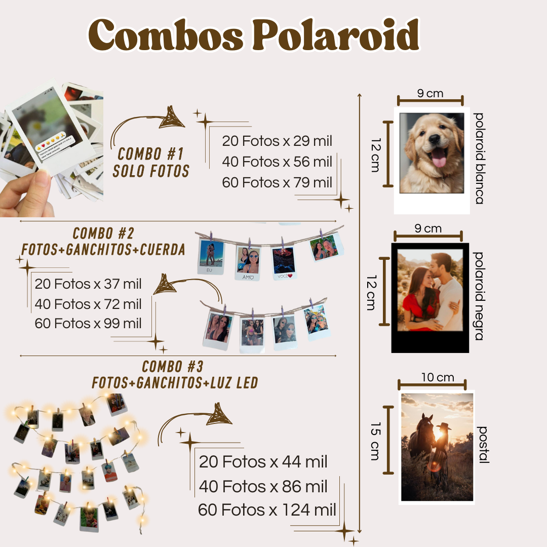 Combos de Fotos Polaroid