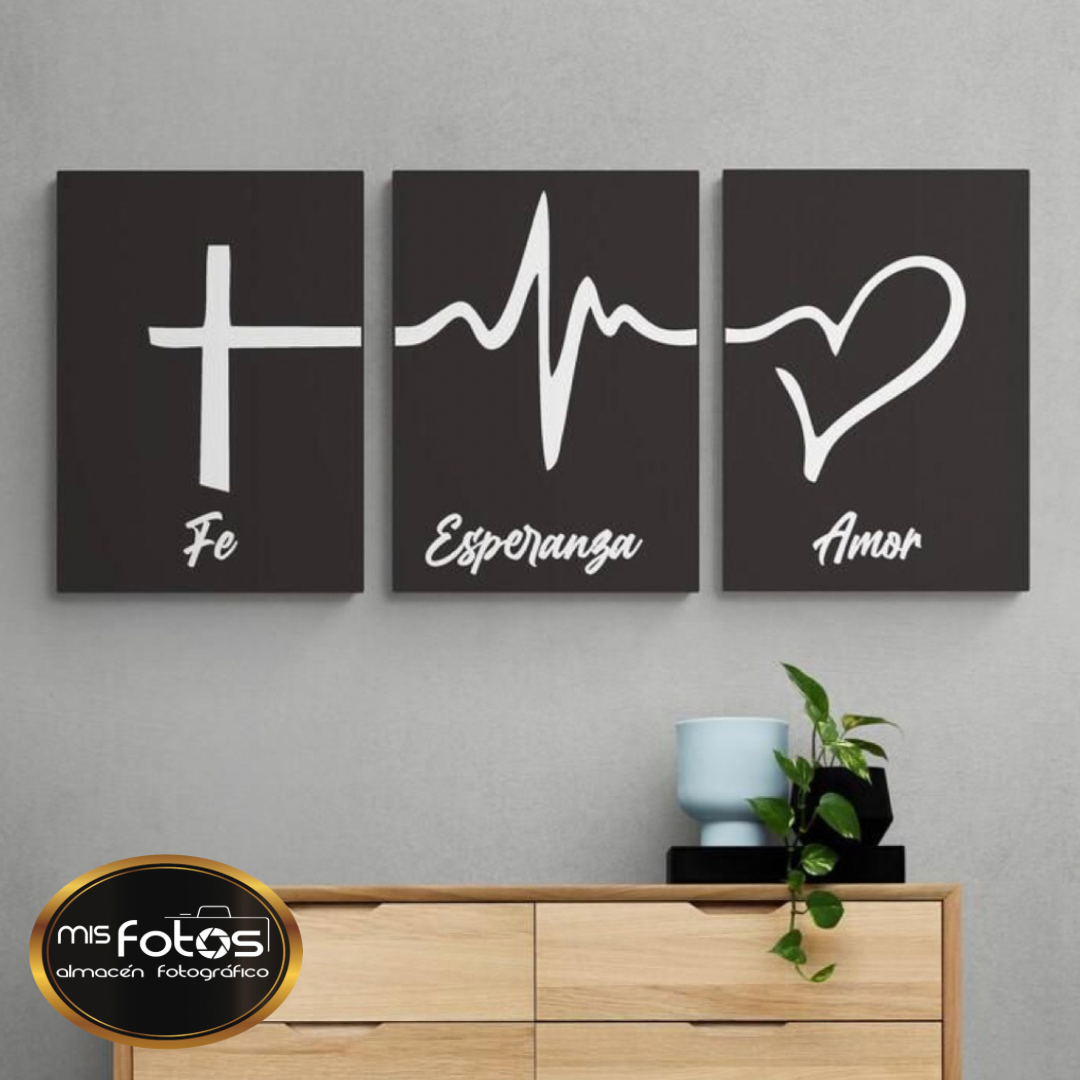 🖼️ Tríptico Decorativo – 3 Cuadros 30x45 CM