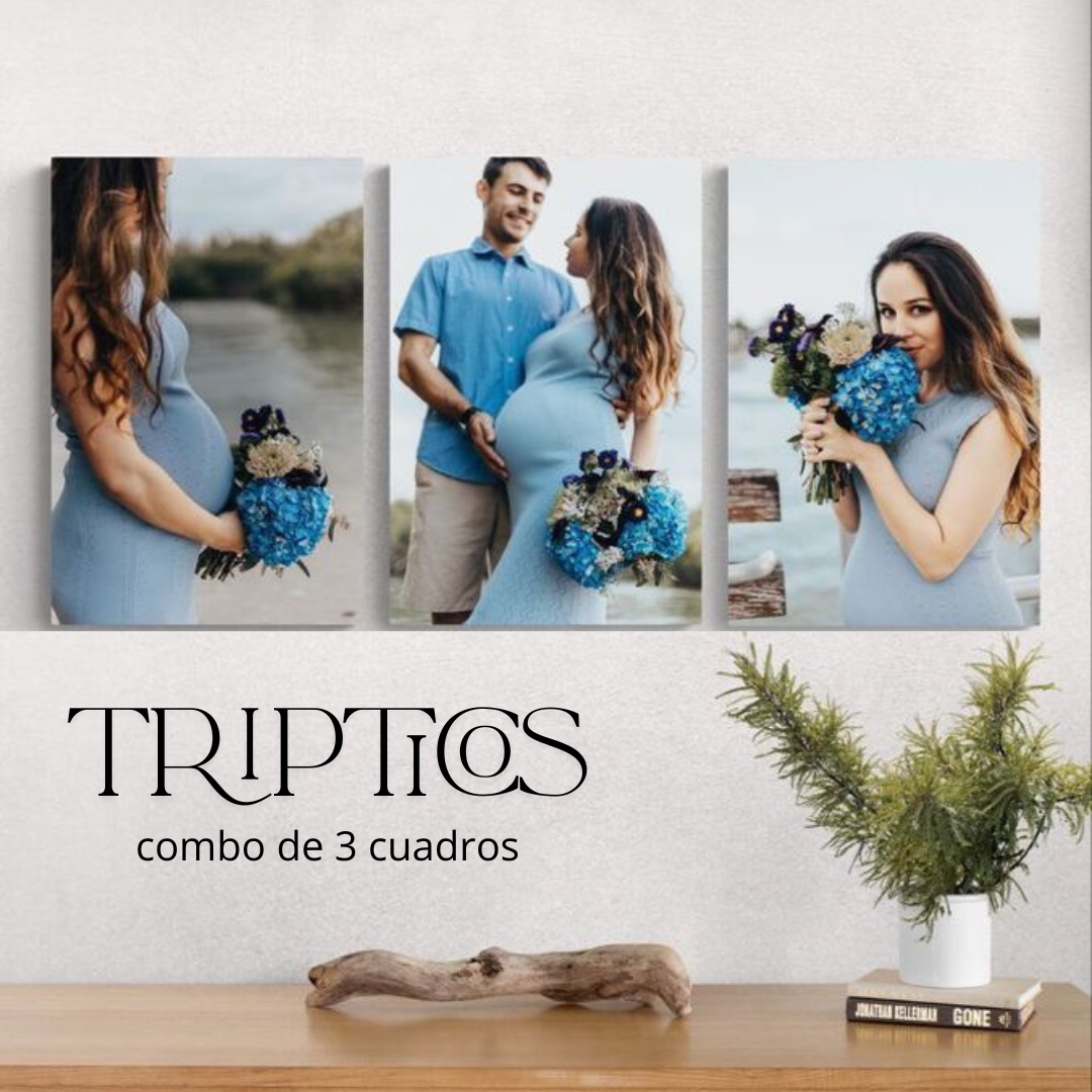 🖼️ Trípticos personalizados – Combo de 3 cuadros